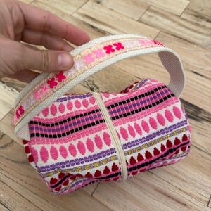 Jen & Co. Colorful Embroidered Handbag or Makeup Bag